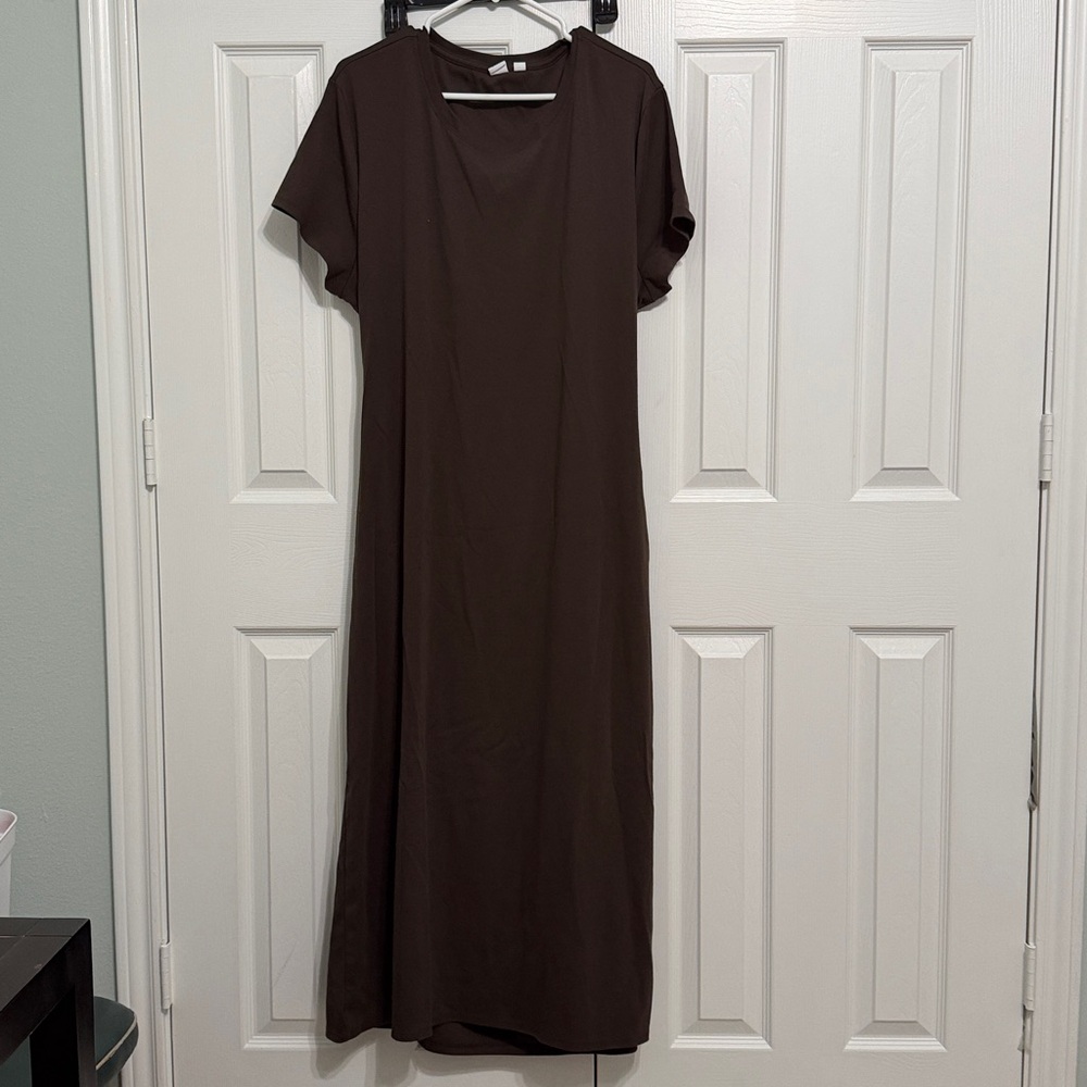 GAP Dark Brown T-Shirt Dress